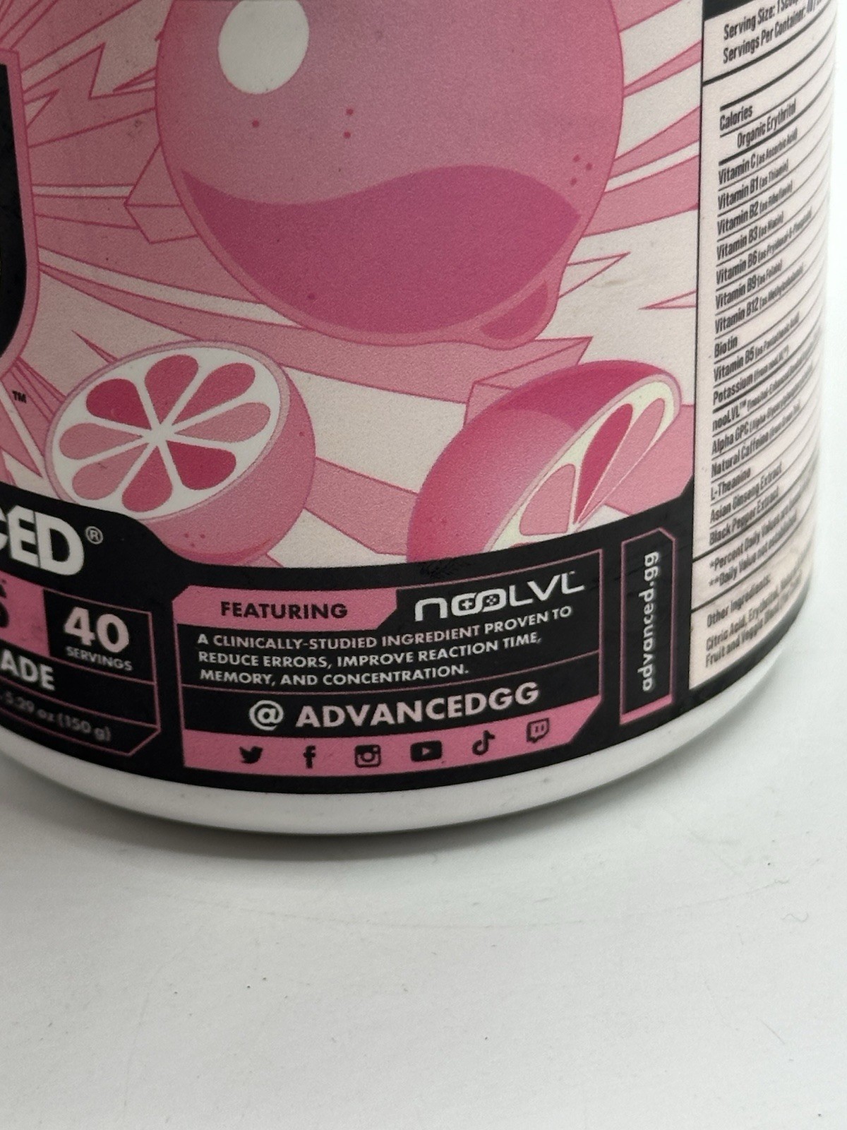 SirD’s Sour Watermelon Focus Gaming Supplement 5.29oz PINK LEMONADE 10/25