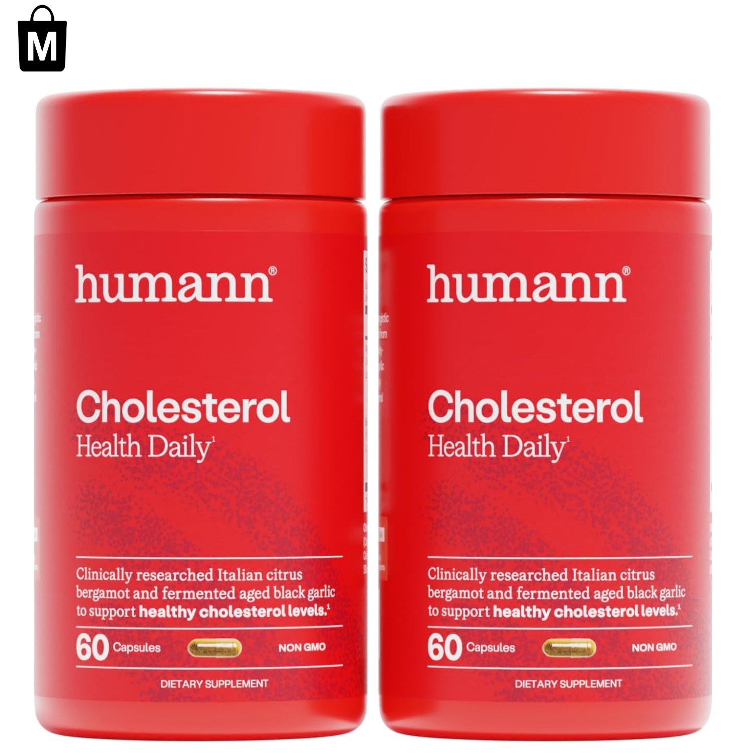 Natural Cholesterol Support – Aged Black Garlic & Bergamot Extract 120 Capsules