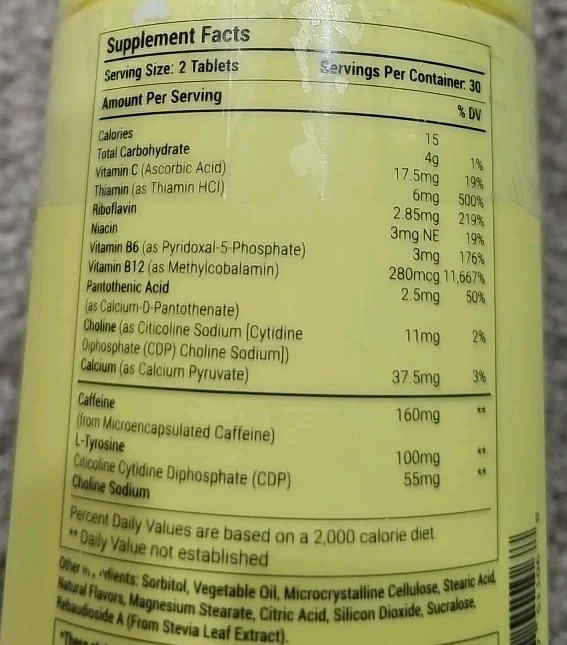 The Anytime You Need Energy Vitamin for Sustained Energy, Focus & Alertness w…