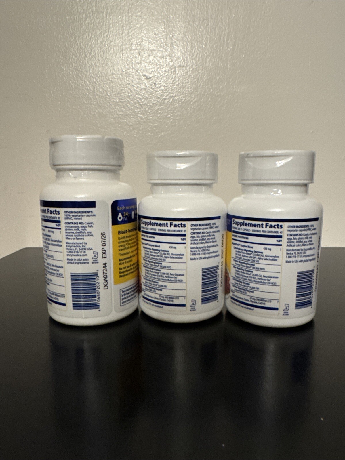 Enzymedica Digest Gold 2 Pack of ATPro Optimal Digestive Support 180 Capsules