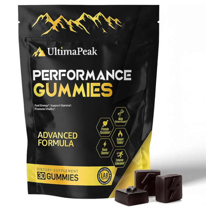 UltimaPeak Pure Himalayan Shilajit Gummies with 30 Count (Pack of 1)