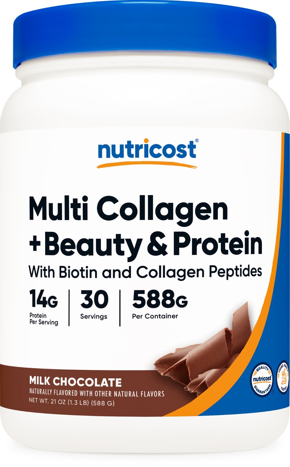 Nutricost Multi Collagen + Beauty & Protein Powder (Milk Chocolate) 30 Servings