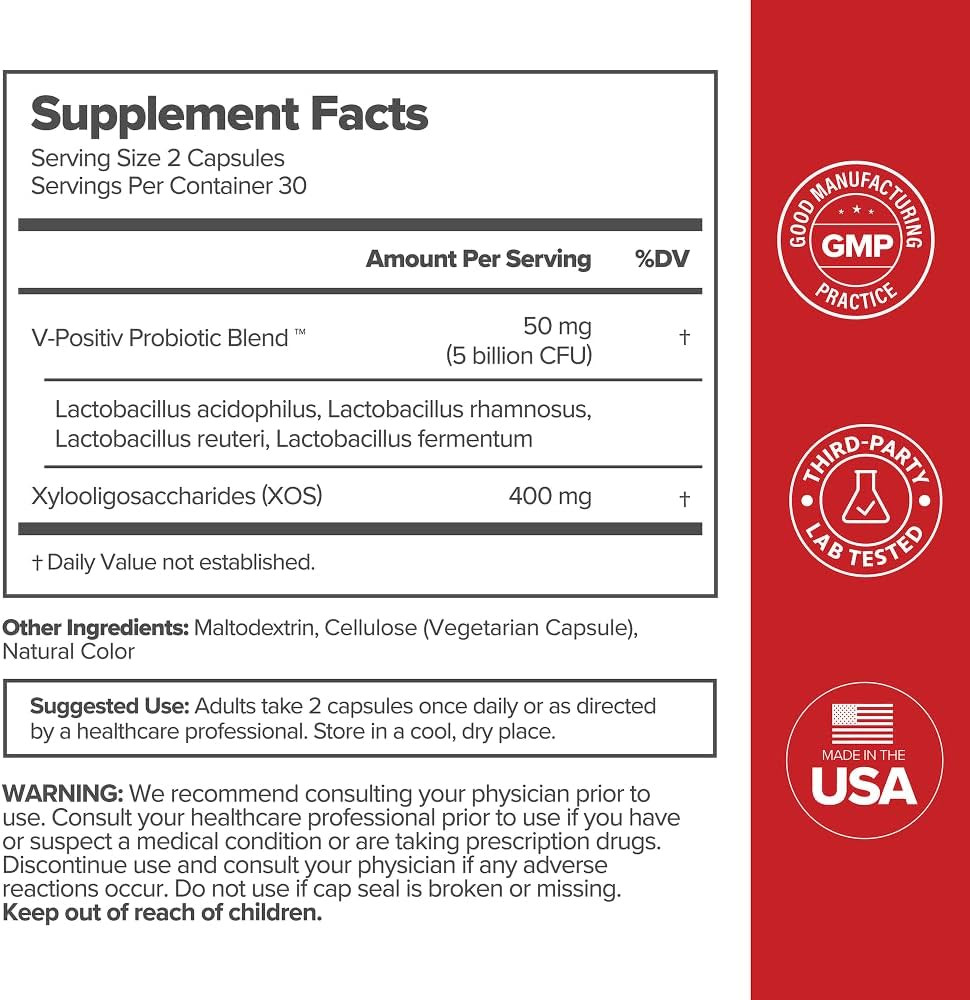 O Positiv URO Vaginal Probiotics for Women Ph Balance with Prebiotics & Lactobac