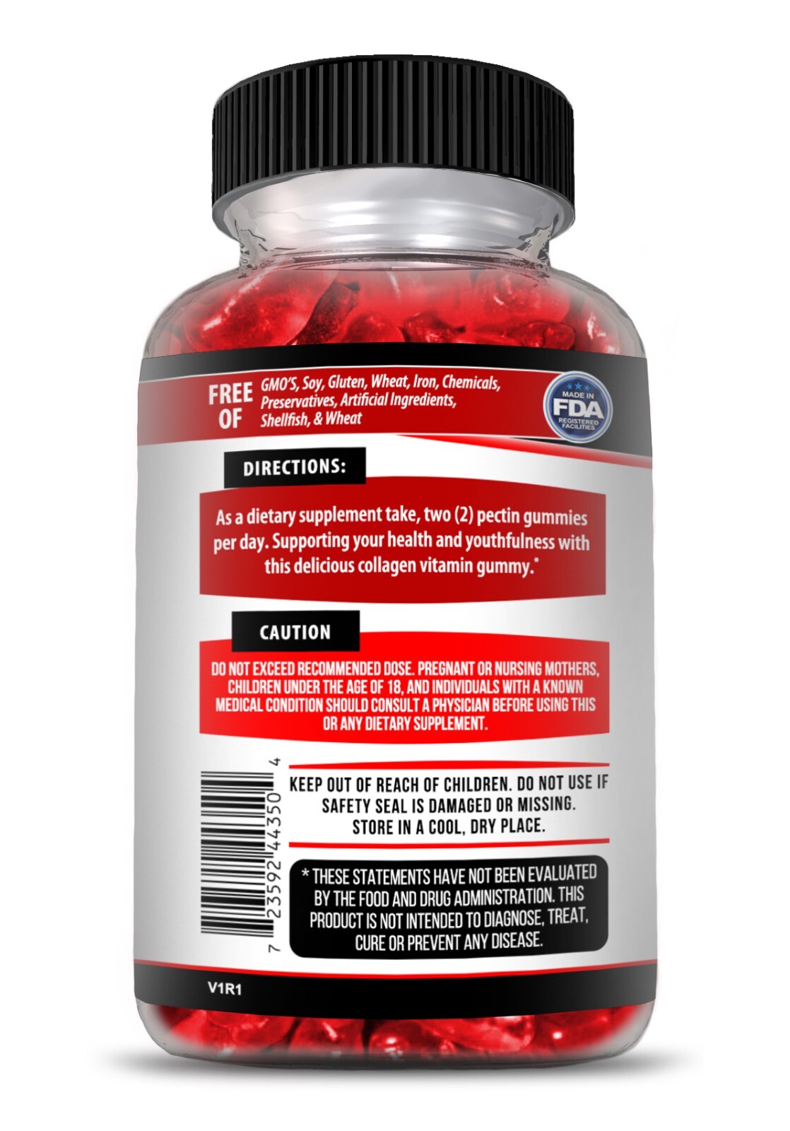 (2 Pack) Collagen Gummies for Hair Skin and Nail, Premium Collagen Supplement
