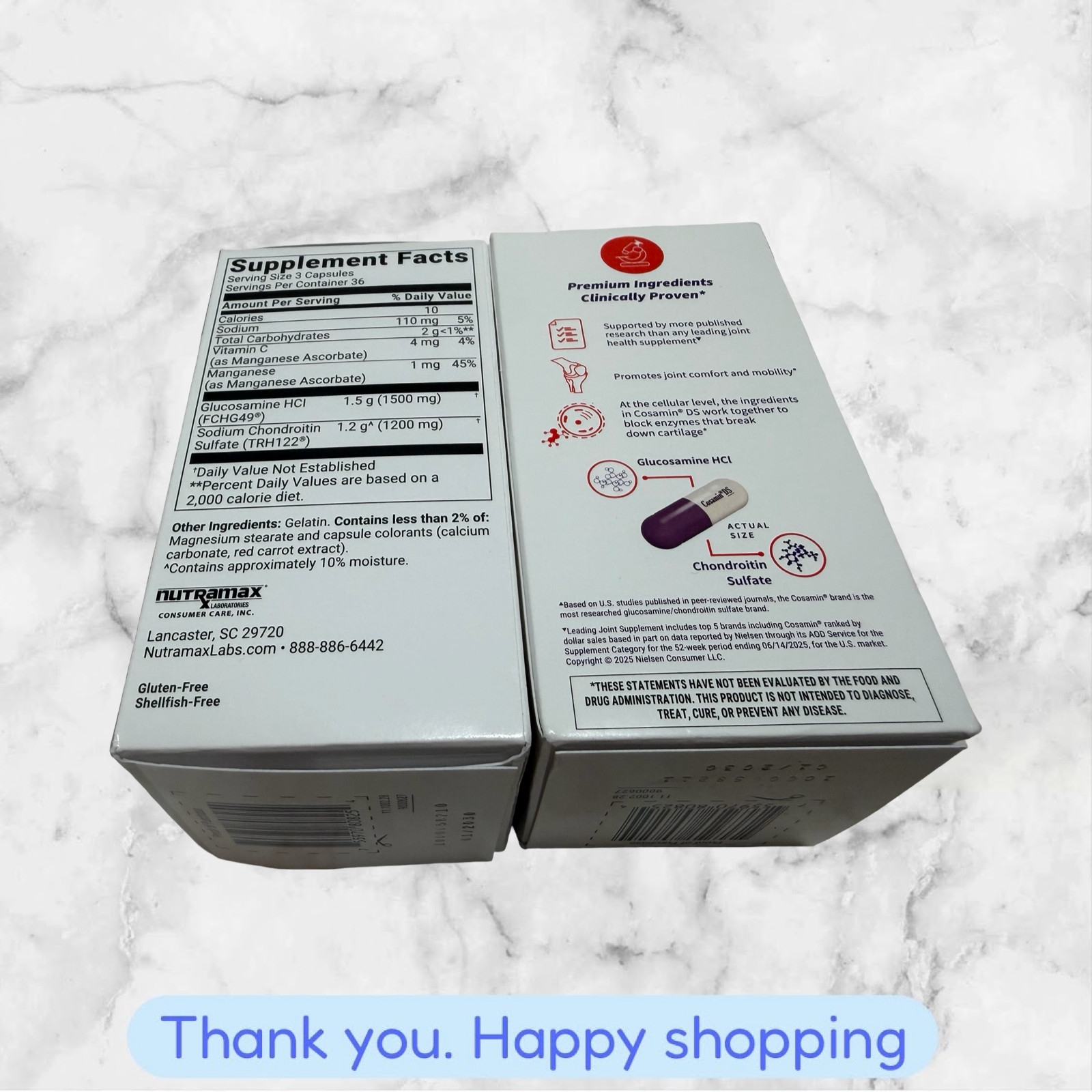 Cosamin DS Joint Health Dietary Supplement 2 Boxes – 216 Capsules Exp2028+ NEW