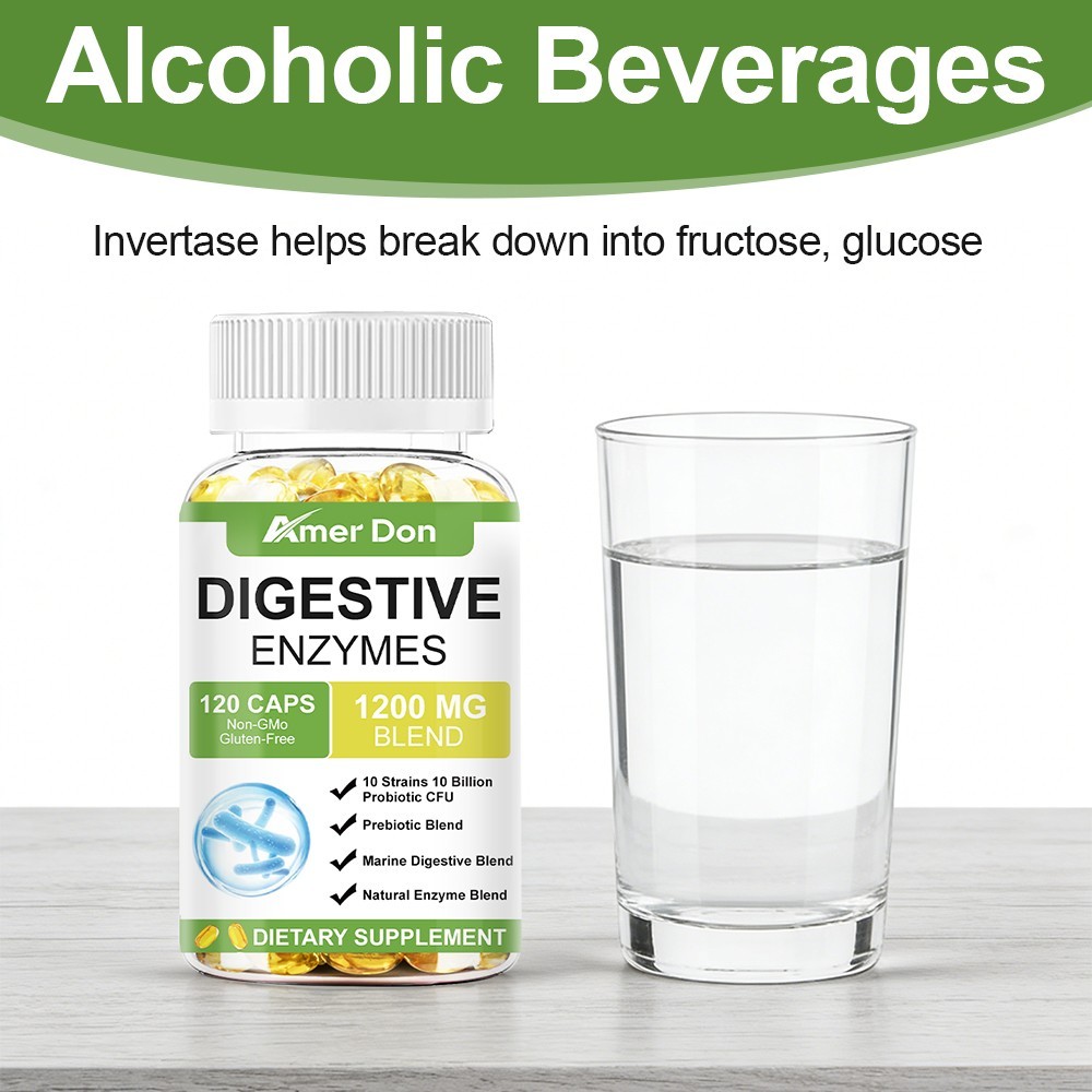 Digestive Enzymes Prebiotic & Probiotics, Gas, Constipation & Bloating Relief
