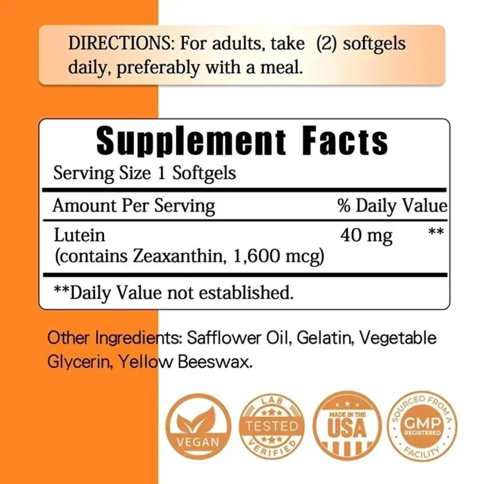 Lutein 240pcs – Relieve Dry Eyes, Reduce Eye Fatigue, Manage Eye Pressure