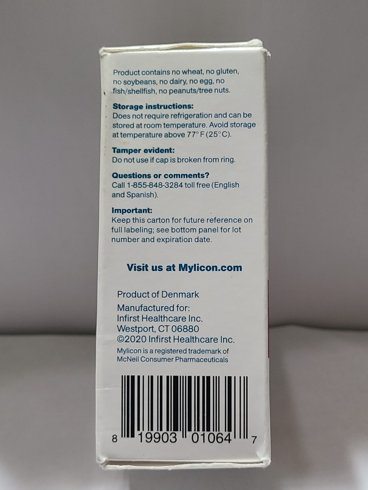 Infants Mylicon Daily Probiotic Drops 8mL 07/2026