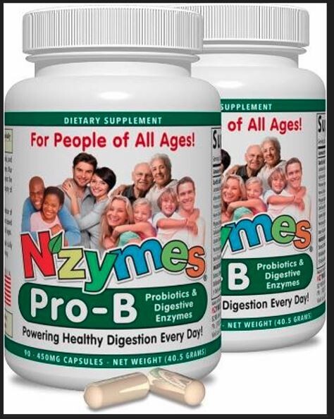 Nzymes Pro-B Probiotics & Digestive Enzymes 90 Capsules 2.9oz