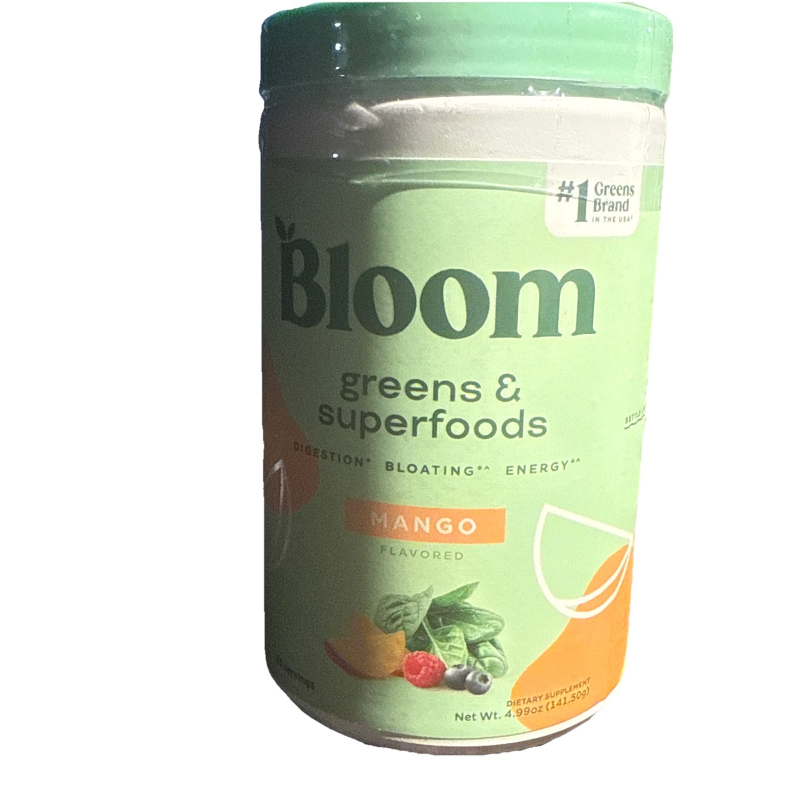 Bloom Greens & Superfoods for Digestion Bloating Energy Mango 4.99 OZ 1/2027