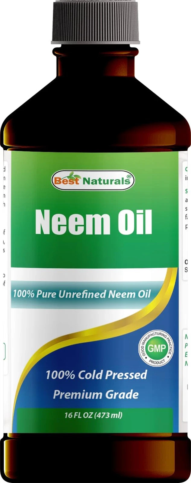 Pure Neem Oil, 100% Cold Pressed and Unrefined – 16 OZ (1 Bottle)- New