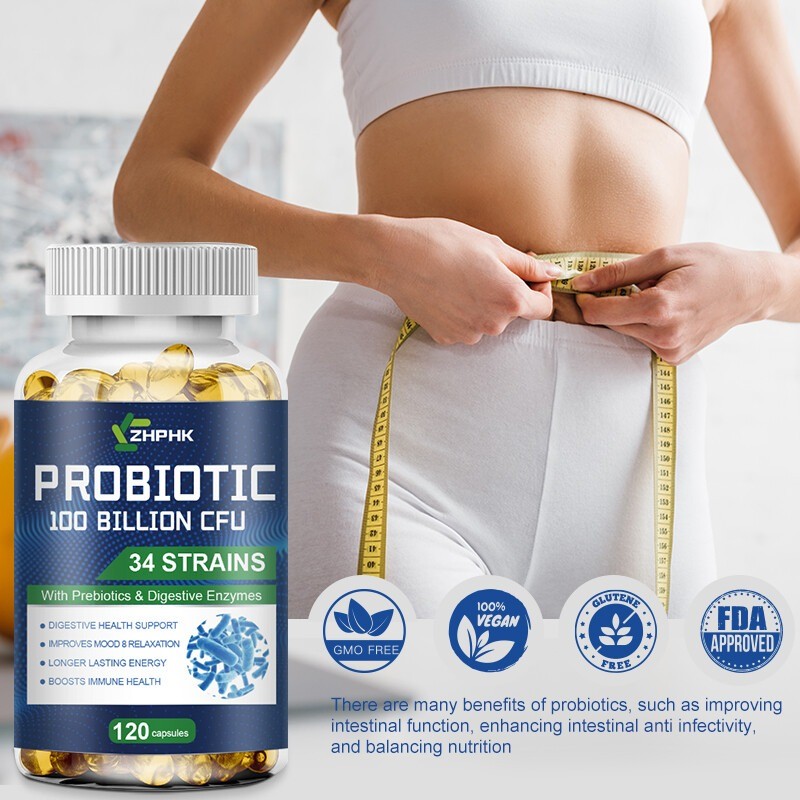Probiotic capsules help alleviate constipation and regulate gut microbiota 120pc