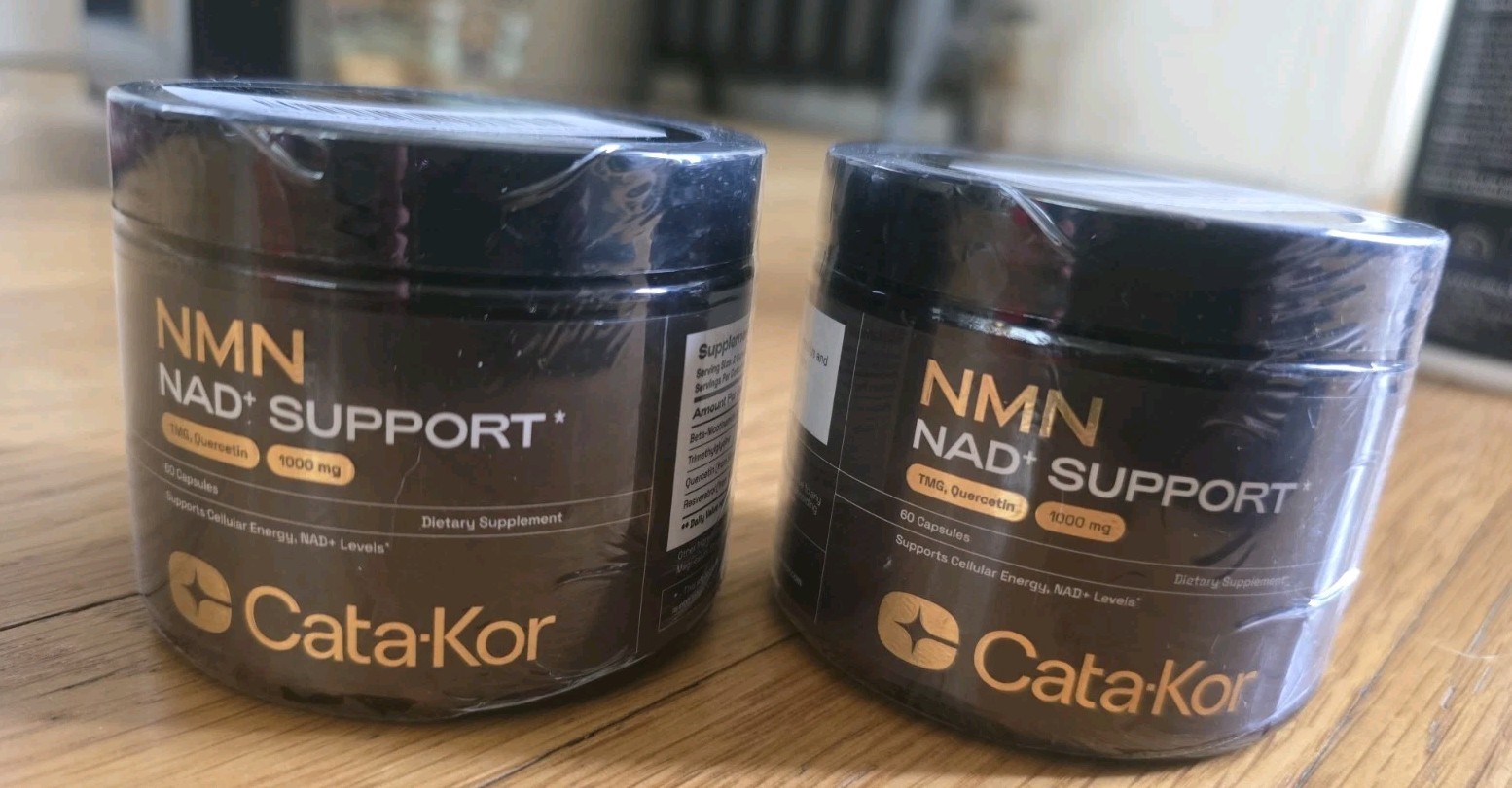 2-Pack NMN Supplements Catakor NAD+ Support 60 Capsules 1000 mg Expires 03/2028