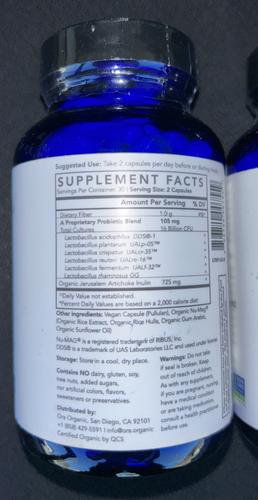 2-Ora, Lady Bugs, Women’s Probiotic & Prebiotic Supplement, 60 Capsules