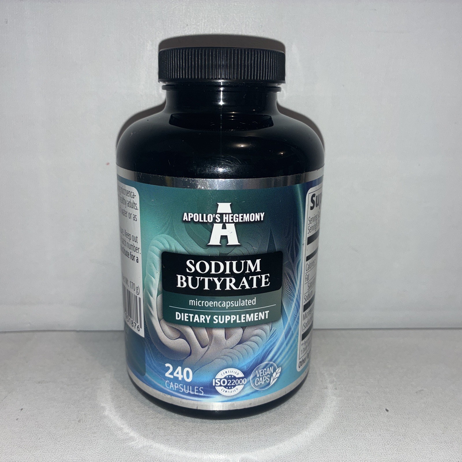 Sodium Butyrate High Dose 580 mg/240 Vegan Capsules/ Exp 06/2028