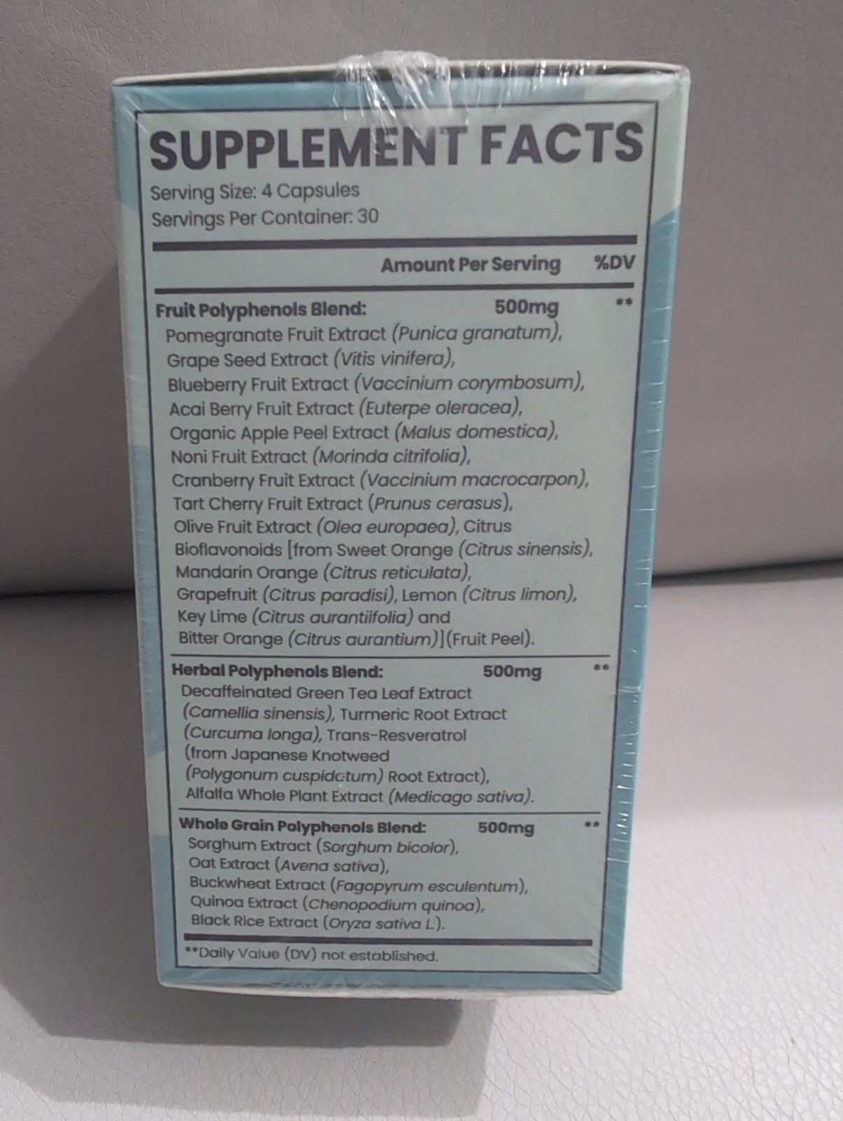 QUORINTHIUMAX Full Spectrum Polyphenols Fruits Herbs Grains 120ct EXP 12/28