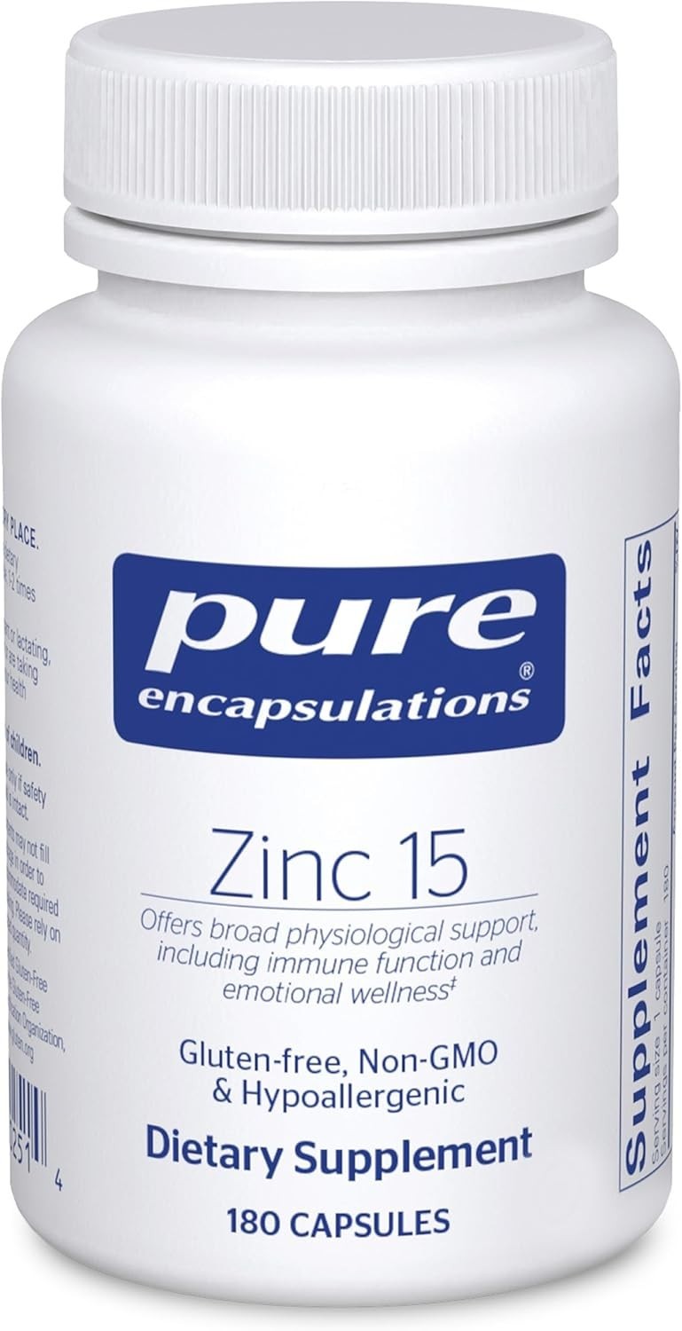 Zinc 15 180ct Pure Encapsulation