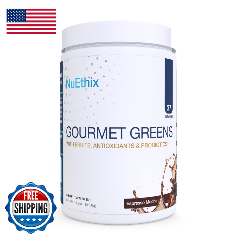 Nuethix Formulations Gourmet Greens Drink Powder Dietary Supplement Fruit And