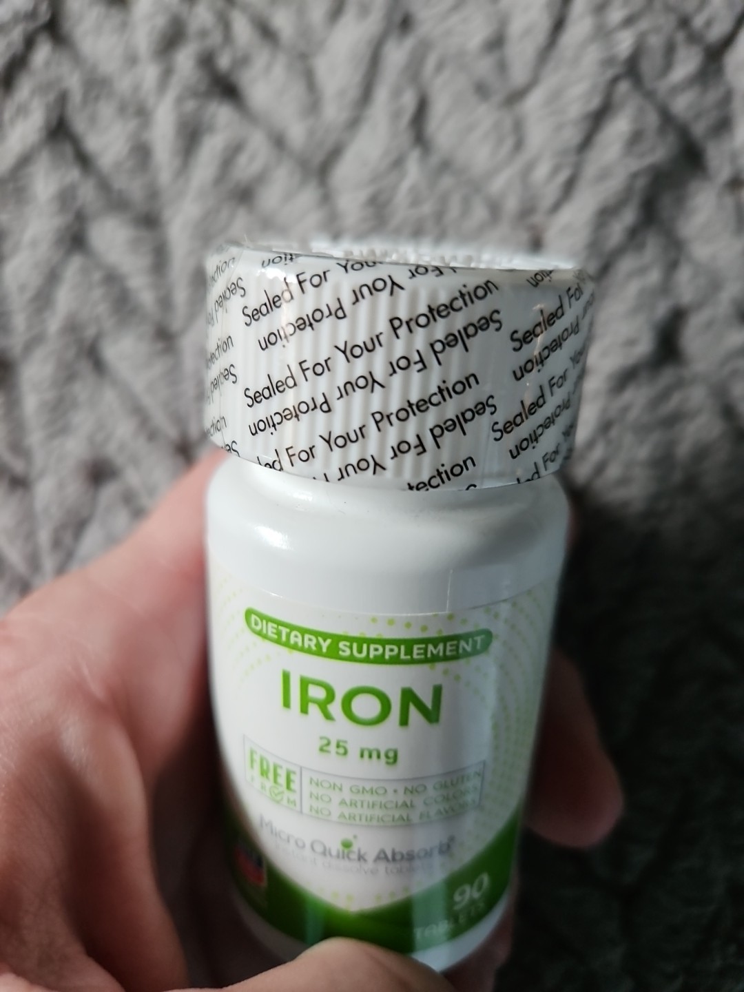Iron Micro Quick Dissolve Tablets, 90 25mg SEALED NEW Exp 07/2025 by Rite Aid