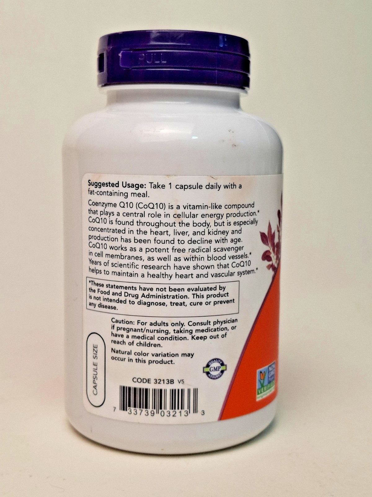NOW Foods CoQ10 Vitamins 100 mg Cardiovascular Health 180 Caps NEW SEALED