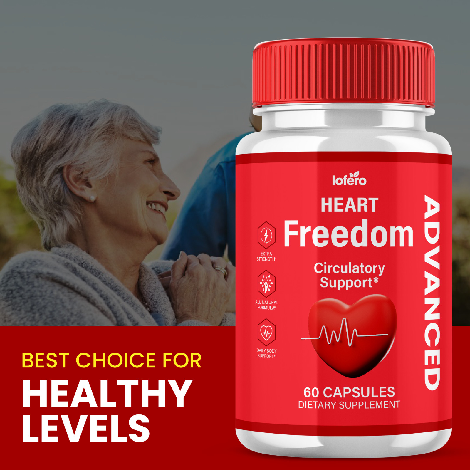 Heart Freedom Capsules Advanced Circulatory Health Support Blood Pressure (60ct)