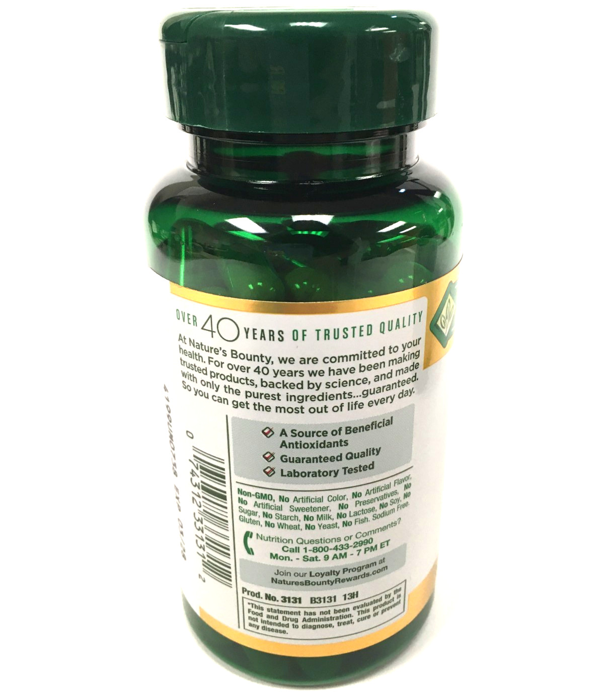 Nature’s Bounty Green Tea Extract 315 mg Capsules 100 Count Exp 03/2028, 3 Pack