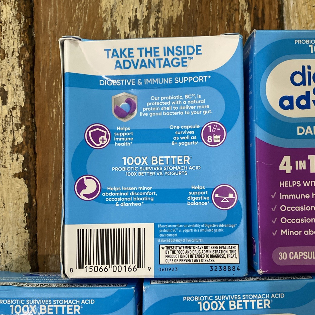 11 Boxes Digestive Advantage Daily Probiotics 4in1 30 Capsules Each, Exp 05/27+