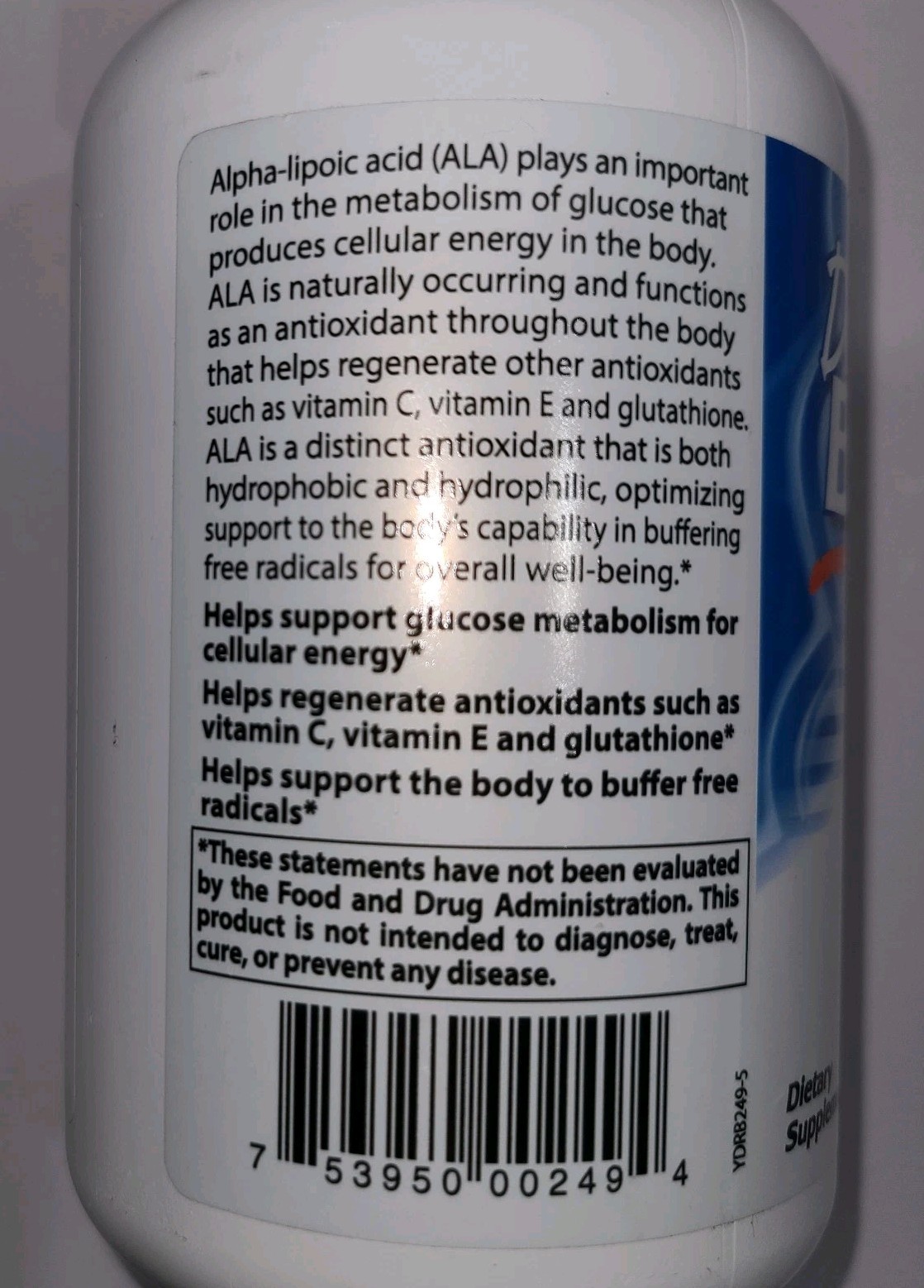 Doctors Best Alpha Lipoic Acid 600 mg (180 Veggie Capsules) Exp 12/2025