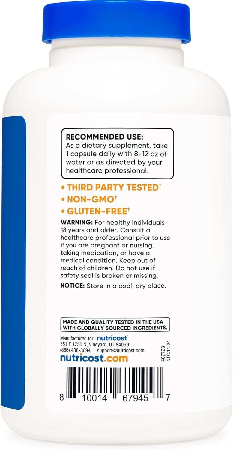 Nutricost Niacinamide (Vitamin B3) 500mg, 240 Capsules 240 Count (Pack of 1)