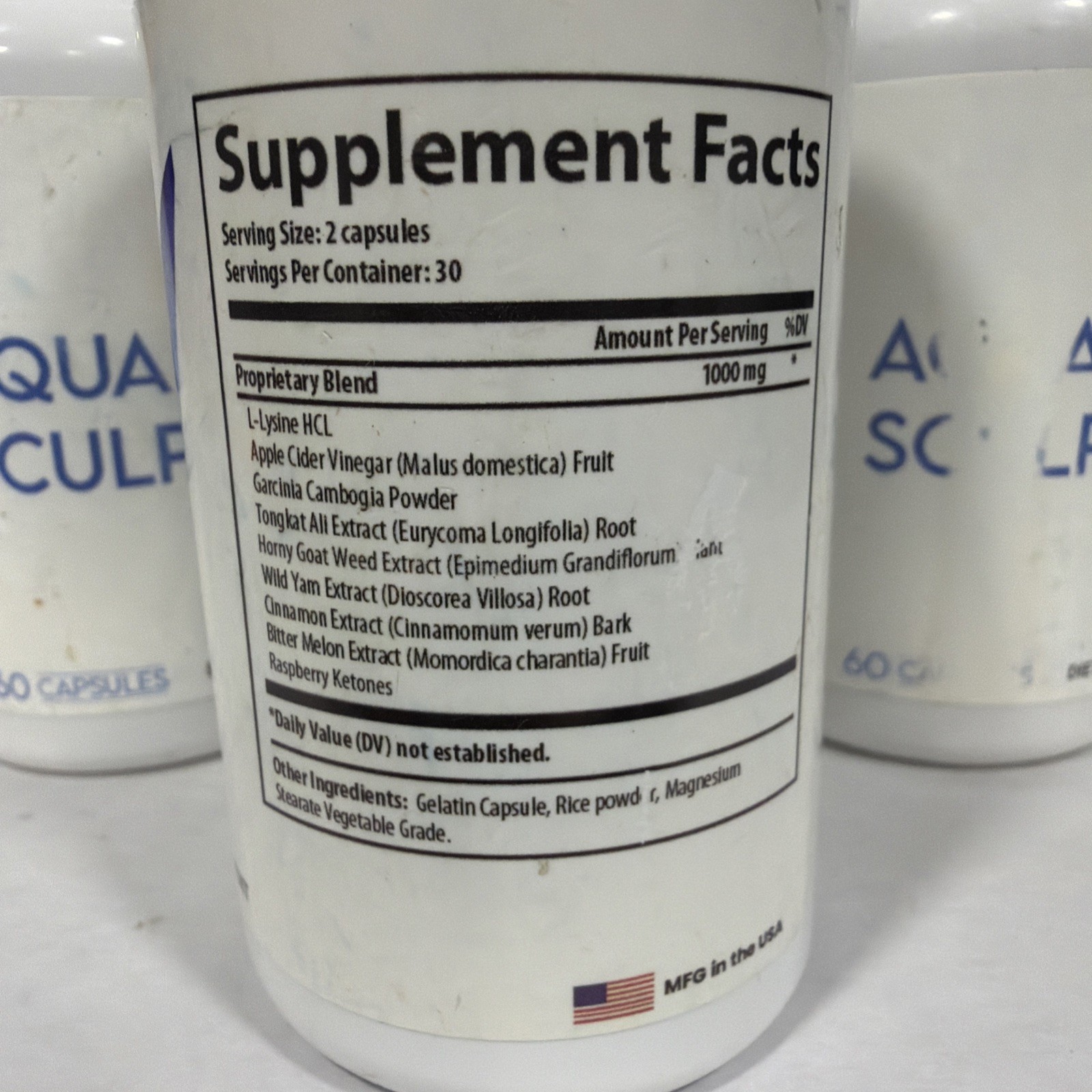 3 Pack Aqua Sculpt HEALTHY Weight Loss Support, 90 day supply, exp 12/26+