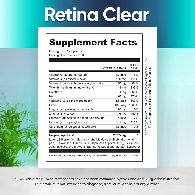 Vision Restoration Capsules – Protective Effect – Promotes Eye Cell Growth