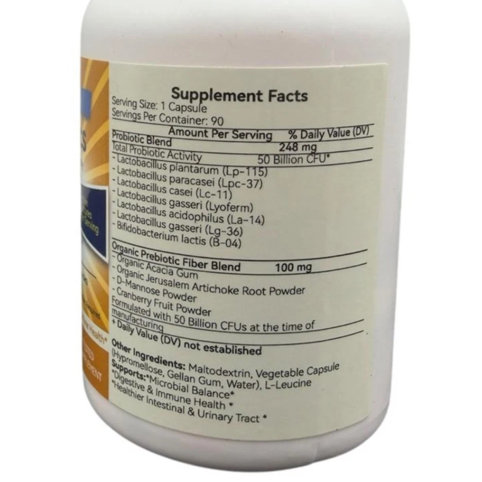 Nature’s Recipes Probiotic 50B 20 Strains 90 Tabs Compare NewRhythm Exp 01/27