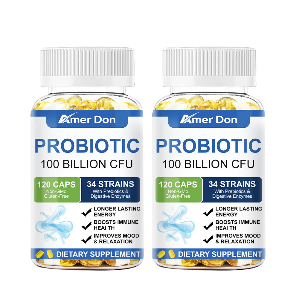120 Capsules Probiotics Digestive Enzymes 100 Billion CFU Potency Immune Health