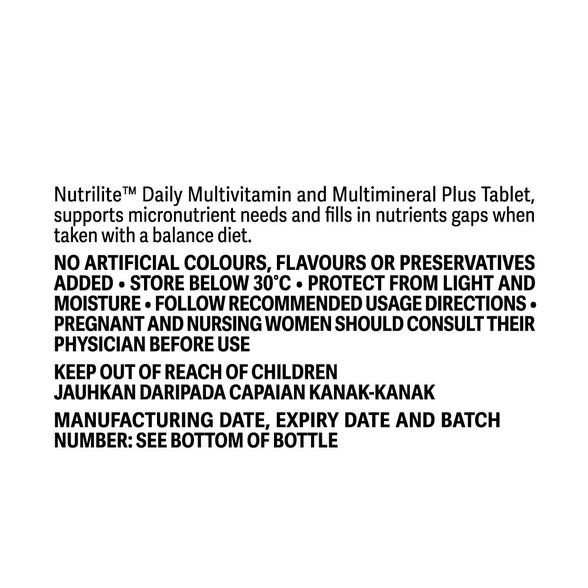 NUTRILITE Daily Multivitamin and Multimineral Tablets 90 Tabs EXP 05/2027 AMWAY