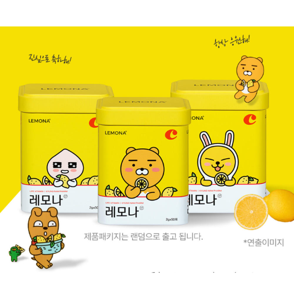 Lemona Vitamin C 500mg powder 50 sticks Kakao Friends