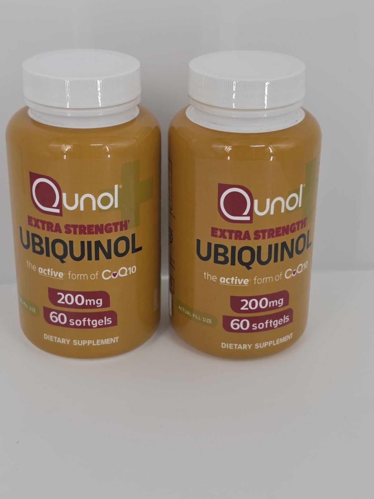 (2) Qunol Ubiquinol CoQ10 200mg Softgels 60 ct Exp 08/2026