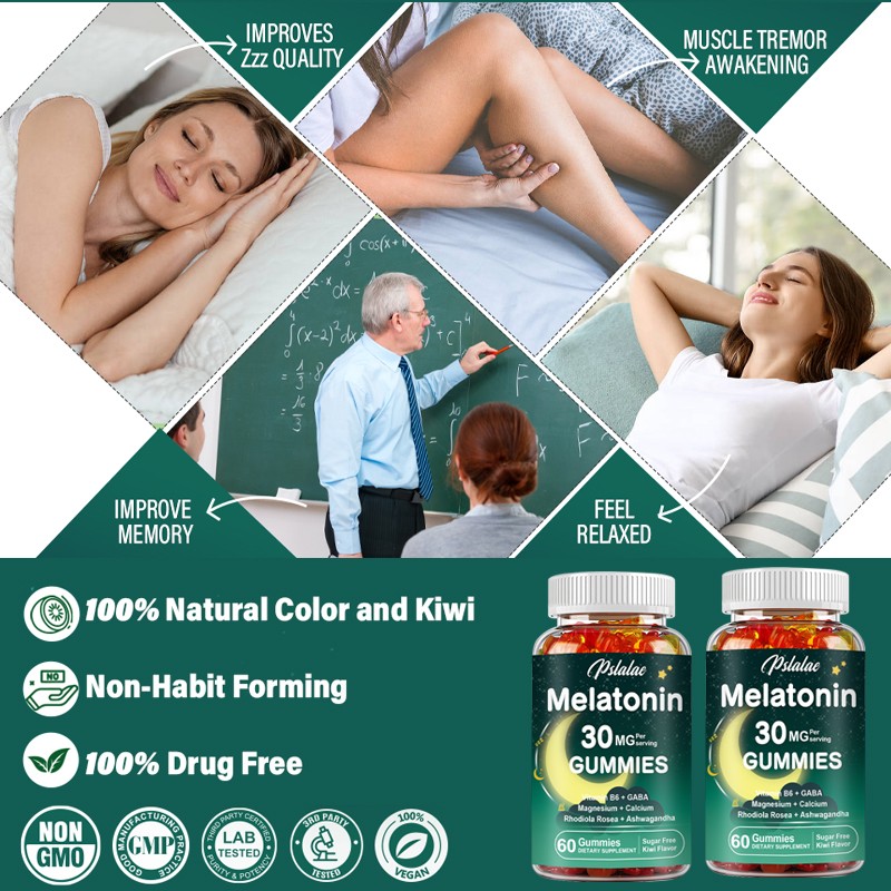 Melatonin 30mg – Sleep Aid, Relieve Stress & Anxiety – L-Theanine, Ashwagandha
