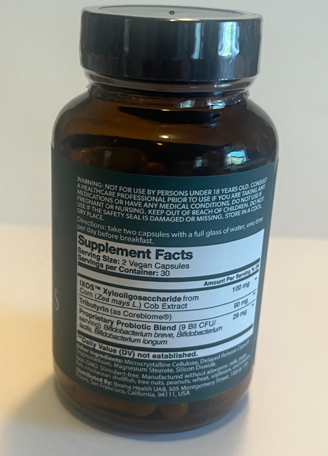 BIOMA Probiotics Digestive Health & Weightloss Support 60ct ~ New Sealed Bottles