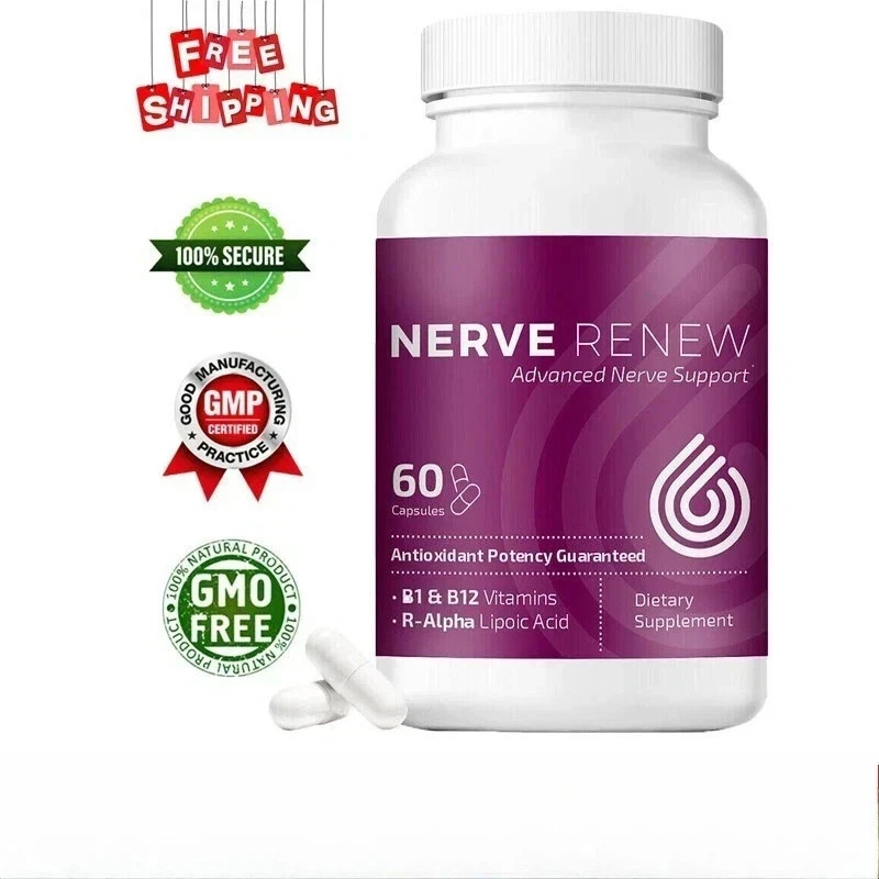 Nerve Renew Nerve Support Formula R Alpha Lipoic Acid & B Vitamins 60 Caps