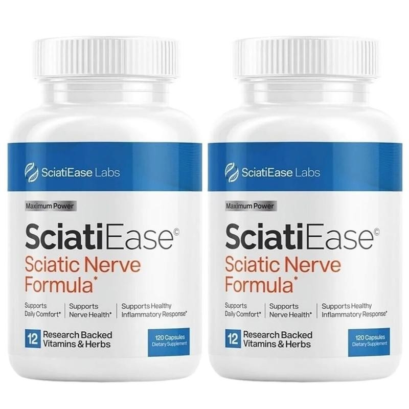 Sciatic Supplement Support Nerve Capsules Pain Relief & Nerve Wellness, 120 for