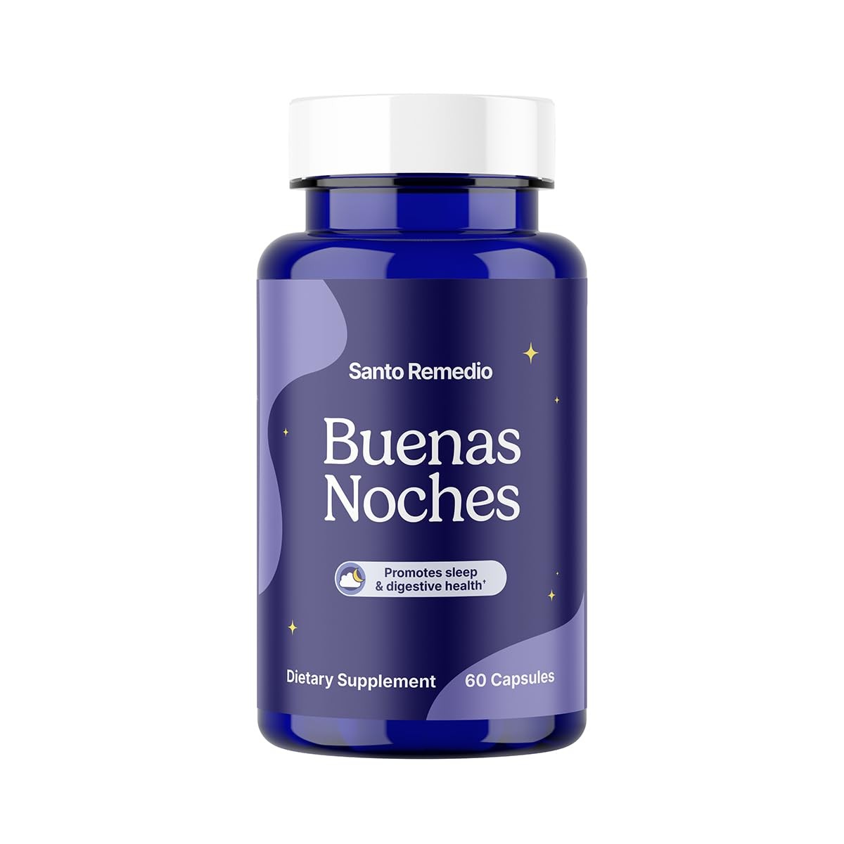 Santo Remedio Buenas Noches Sleep Support with 60 Count (Pack of 1), Beige