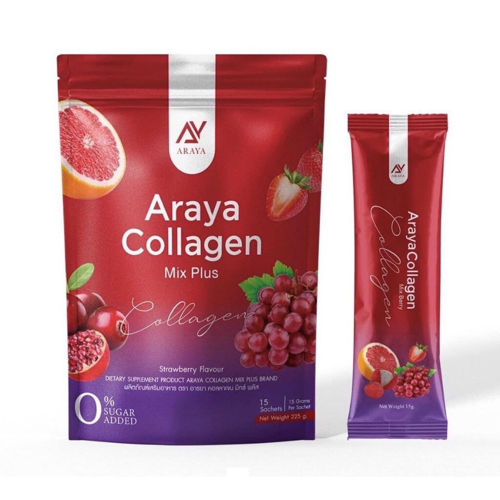6X ARAYA Collagen Mix Plus Reduce Dark Spot Brightening Skin Supplement Drink
