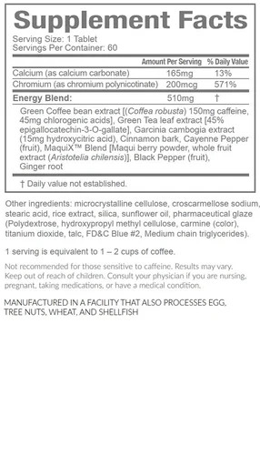 60ct Bottle QuiAri Energy Pills Natural Energy Supplement, BB 12/2025, S5