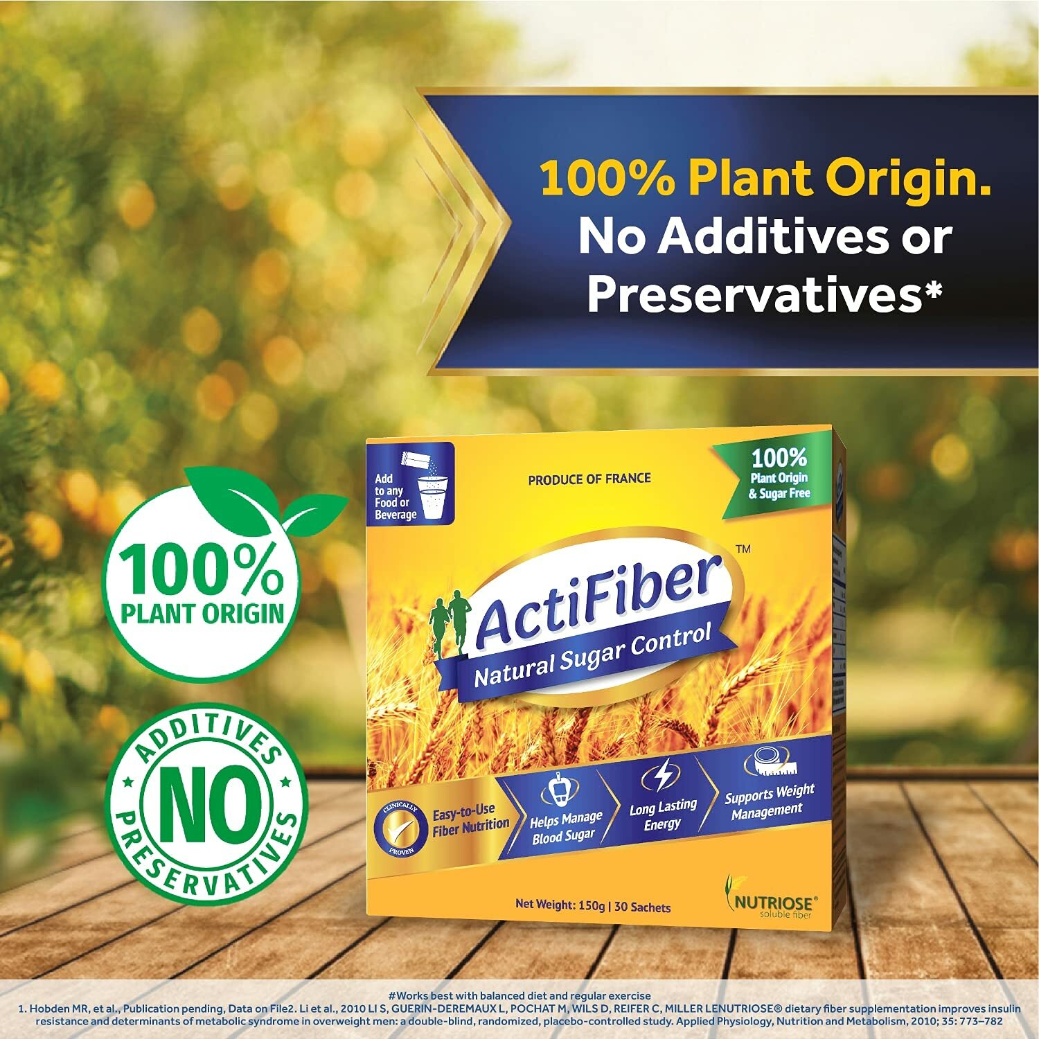ActiFiber Natural DiabFood Product To Control Diab (150 Gm Pack of 30 X 5 Sachet