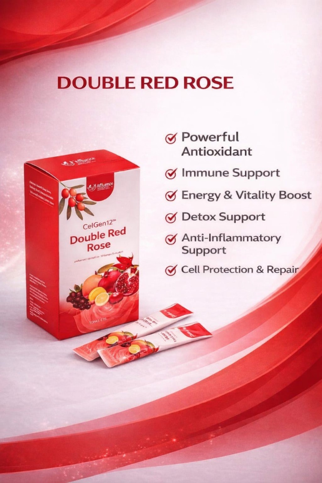 CelGen12™ (Double Red Rose)Powered by N-Acetyl L-Cysteine (NAC)