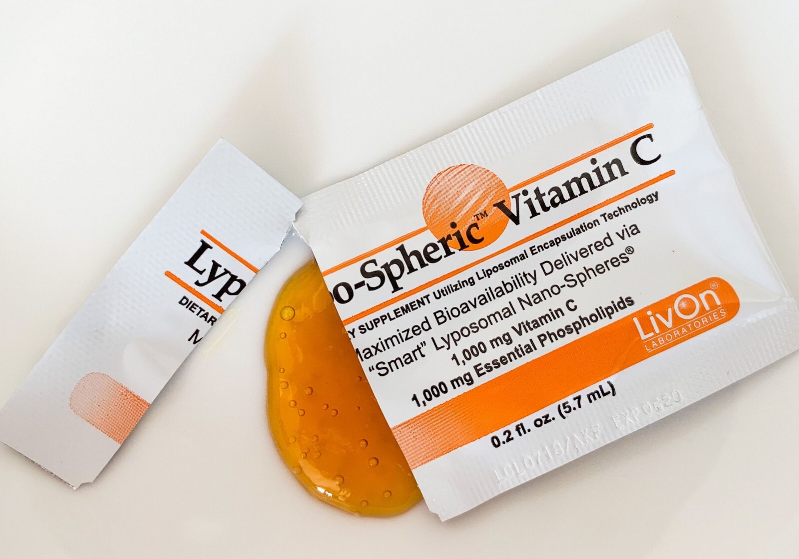 LivOn Labs Lypo-Spheric Vitamin C 1 000 mg 4 box 120 Pkts Exp 4/28 $39.95/Box