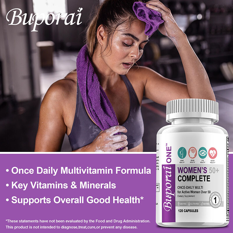 Women’s 50+ Complete – Supports Bone, Brain, Eye, Heart Health,Vitamins/Minerals
