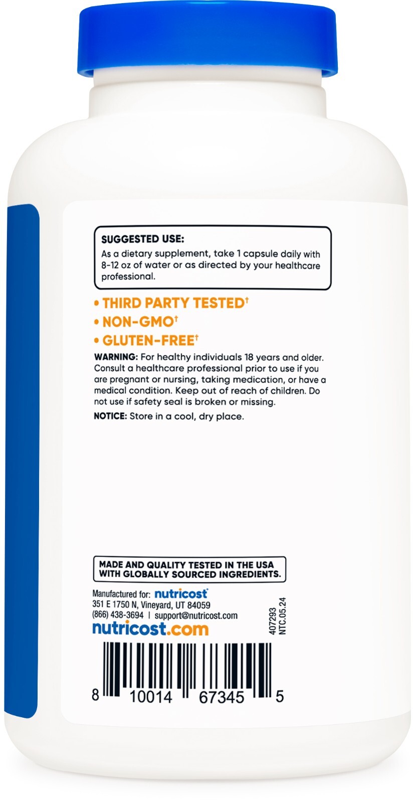 Nutricost Rutin 500mg, 180 Capsules – Gluten Free and Non-GMO