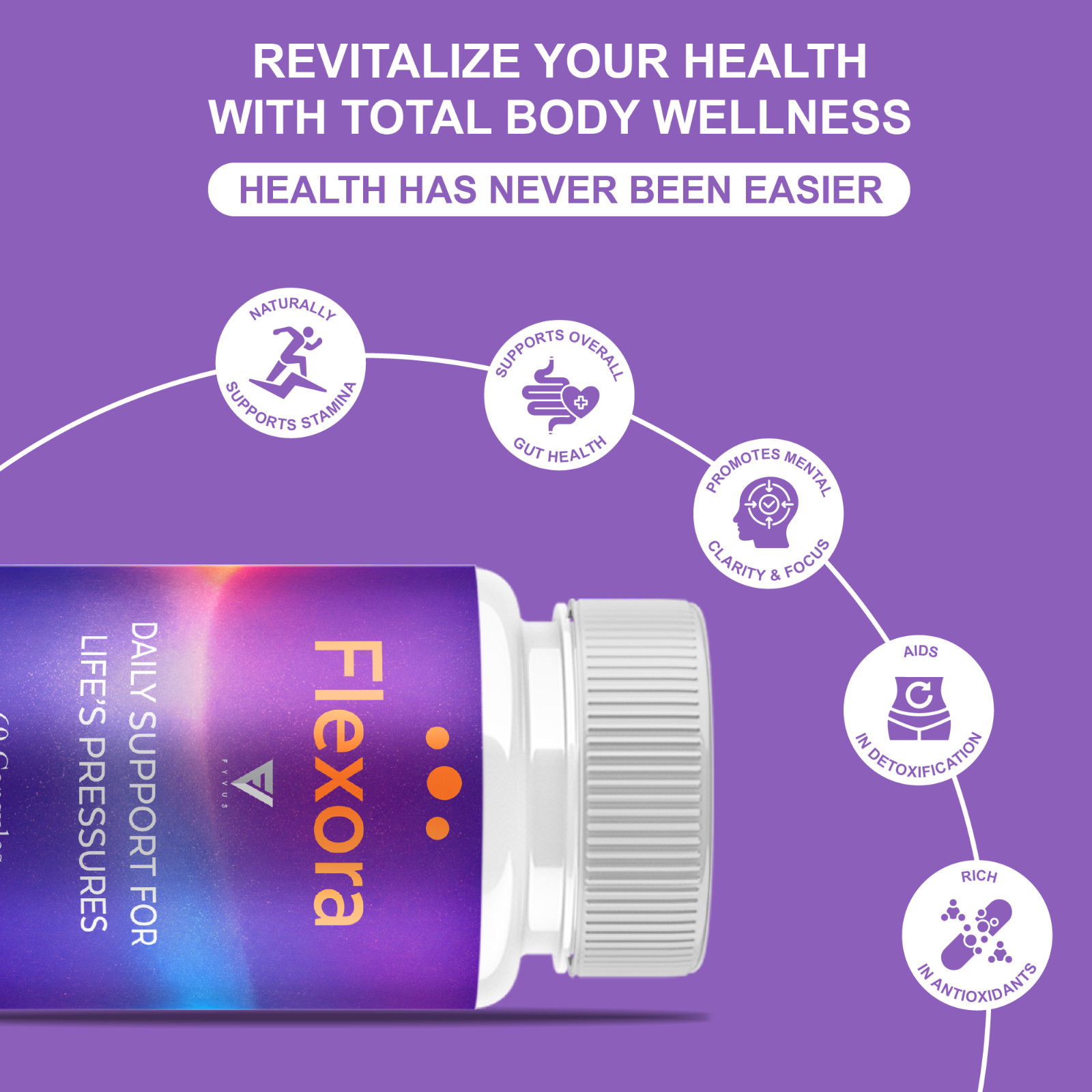 (2 Pack) Flexora Joint Health Support, Flex Ora Supplement (120 Capsules)