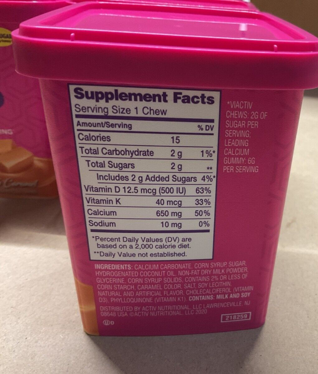 Calcium + Bone Strengthening, Max Formula, Rich Caramel,(Pack Of 3) Exp 02/2026